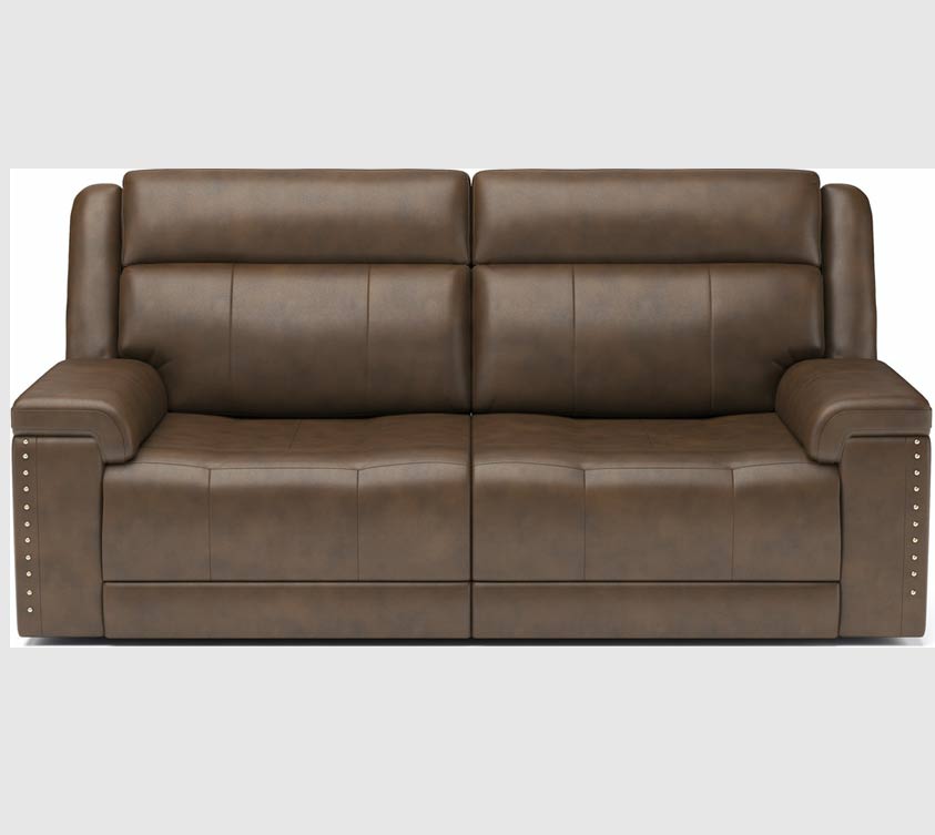 Flexsteel Yuma Power Recliner Sofa In Caramel