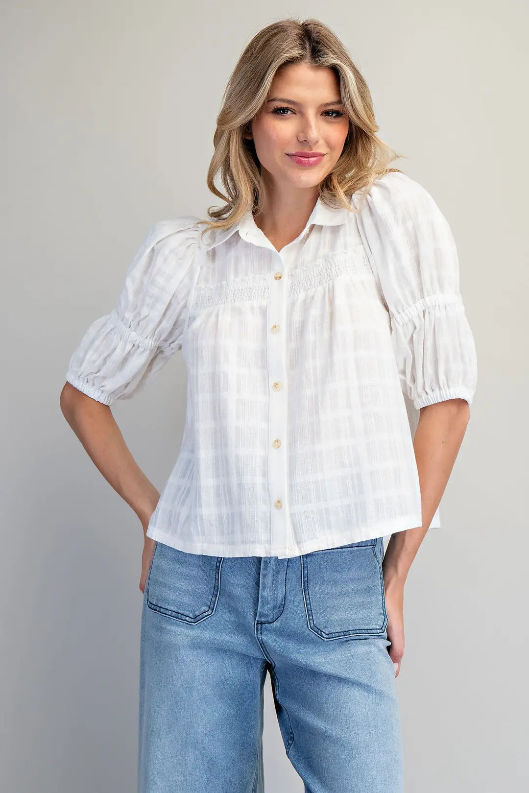 Smock Half Sleeve Top TH15752