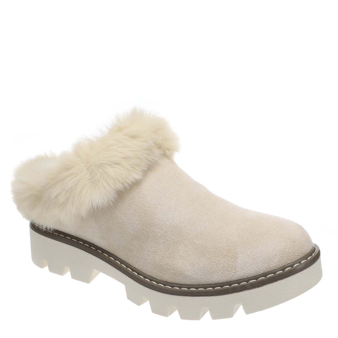 Cream Mahika Fur Lined Clog 0522