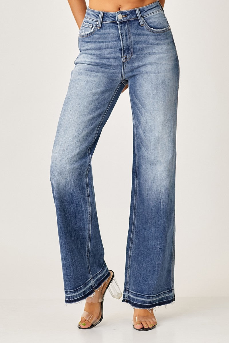 Josey Ray High Rise Wide Straight Leg Jeans