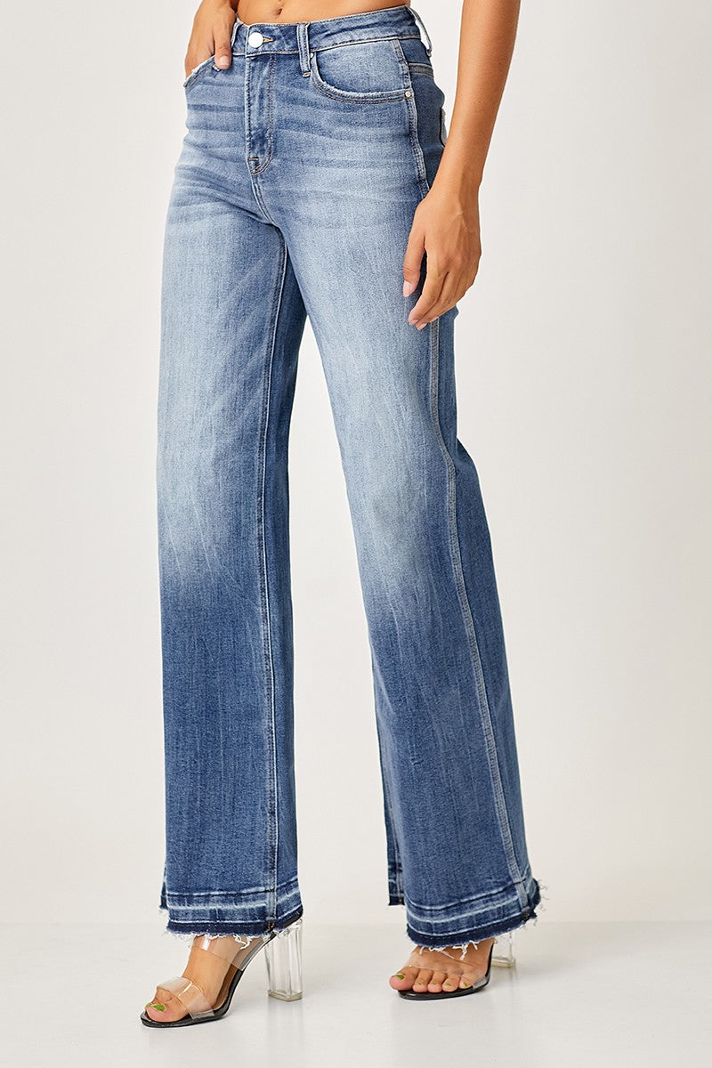 Josey Ray High Rise Wide Straight Leg Jeans