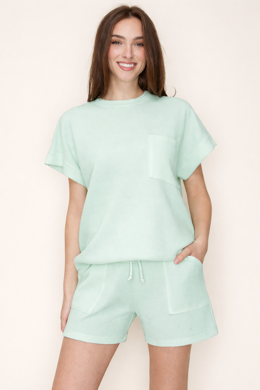 Mint Top W/Pocket T-41041