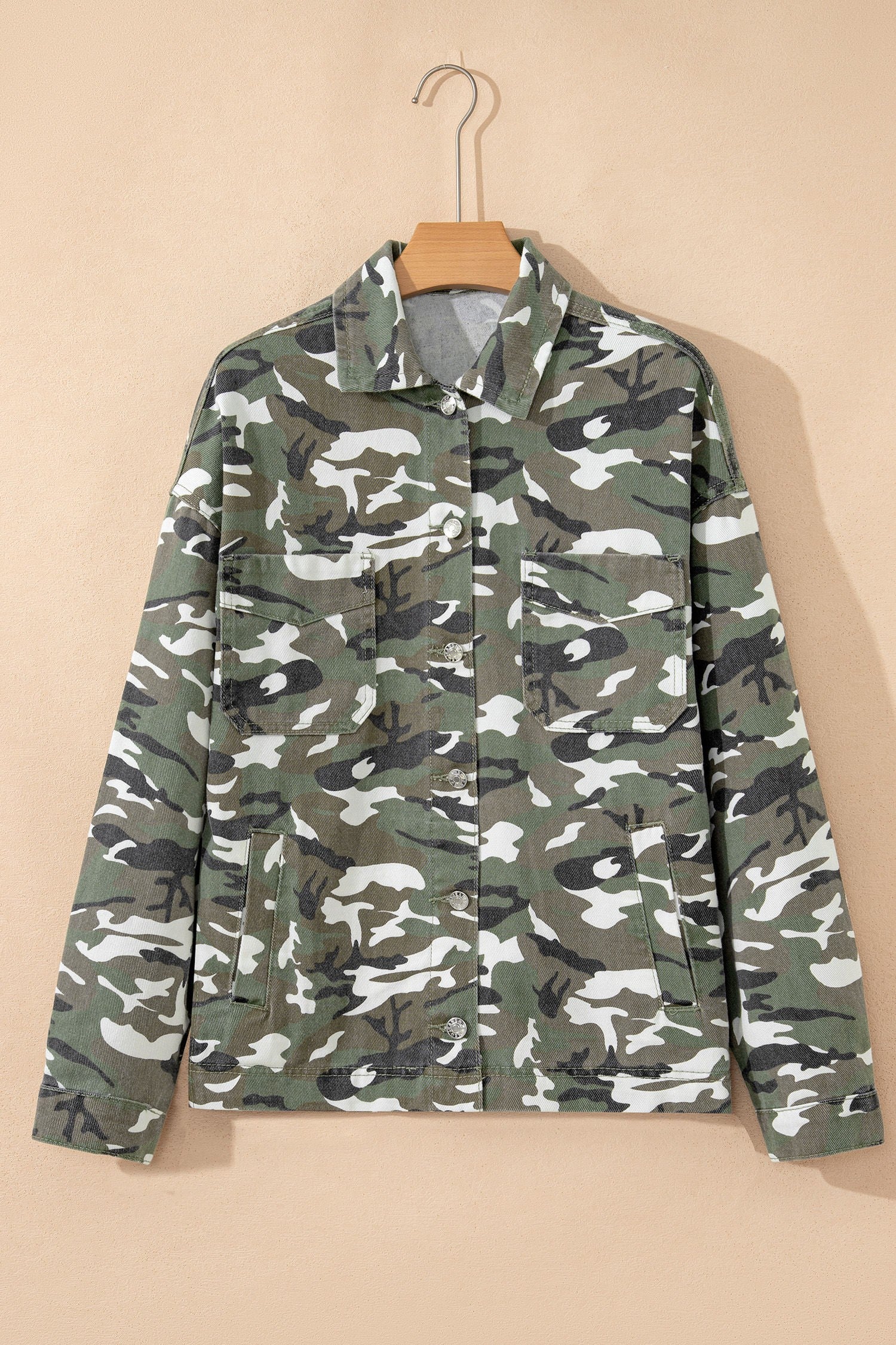Camo Button Up Jacket 788860