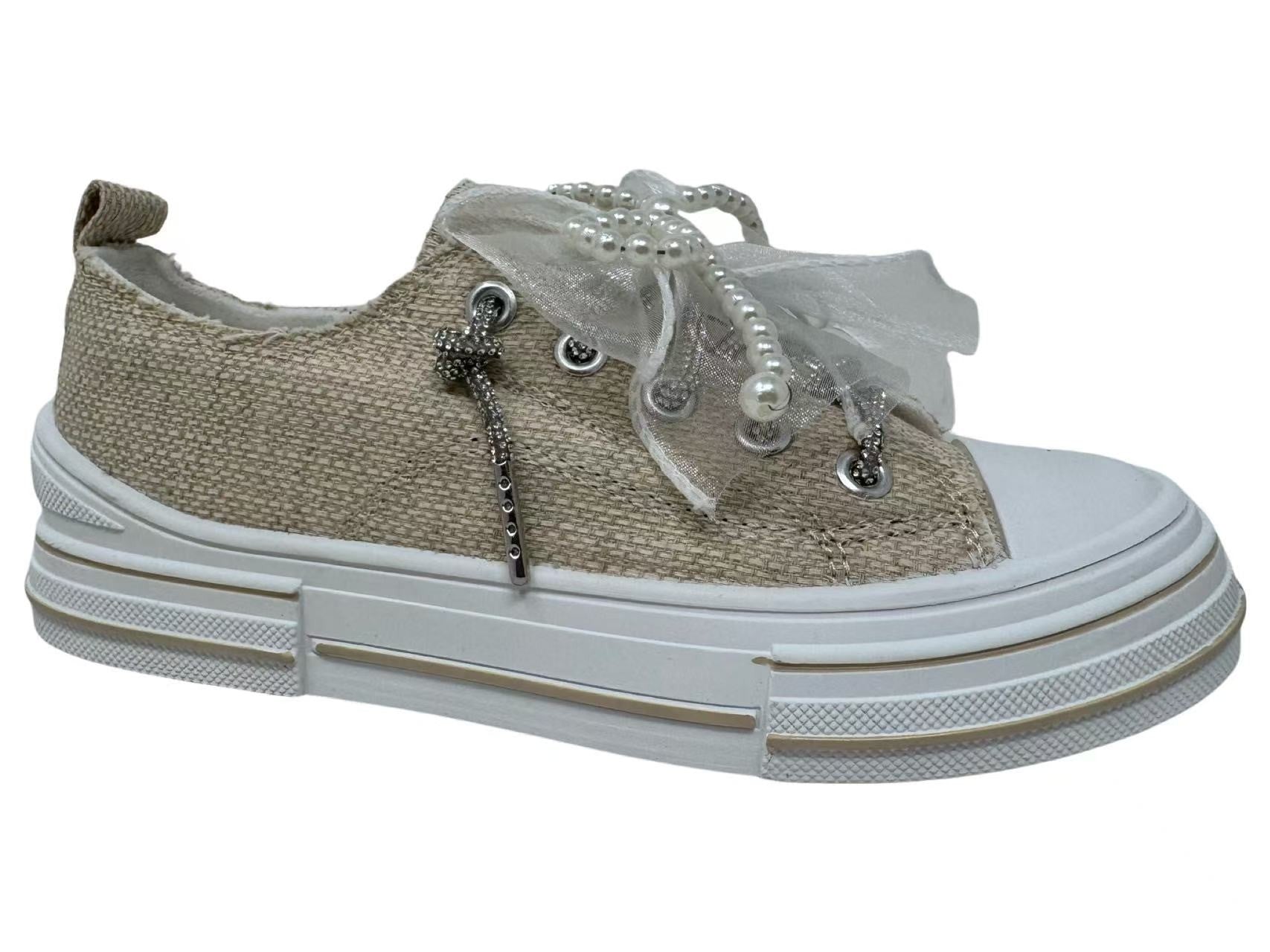 Natural Aman Pearls Shoes 0298