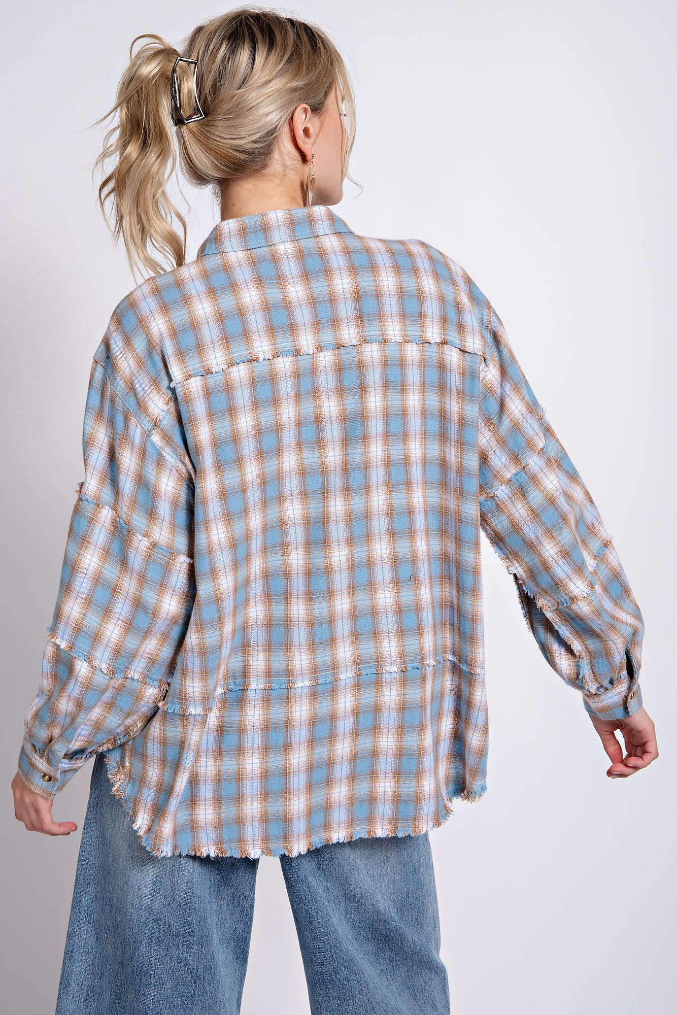 Penelope Plaid Washed Button Down Shirt