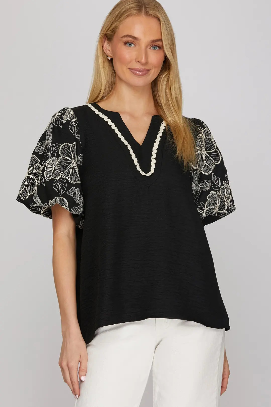 BLK Woven Top ST1373