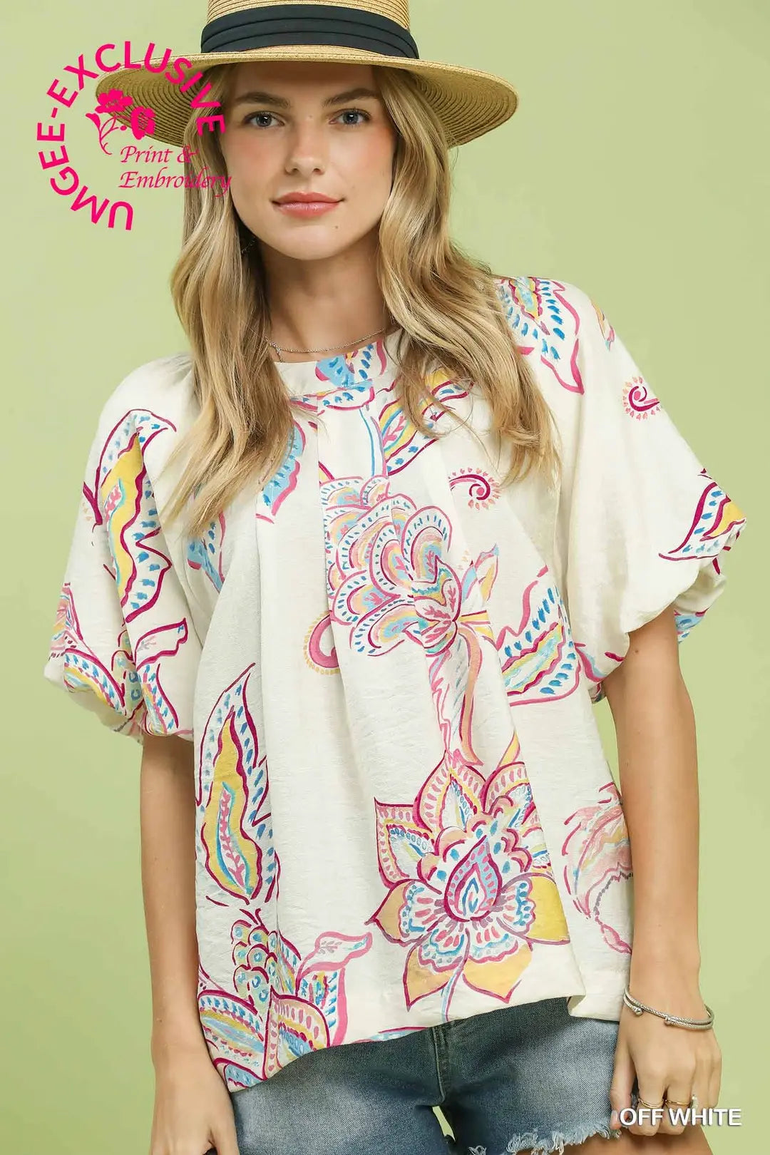 Paisley Print Top C6330