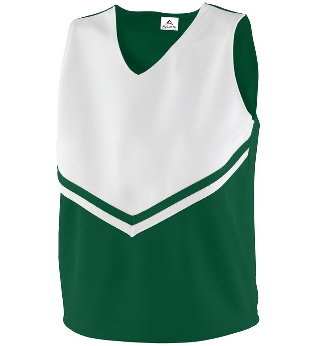 Cheer Top Green & White