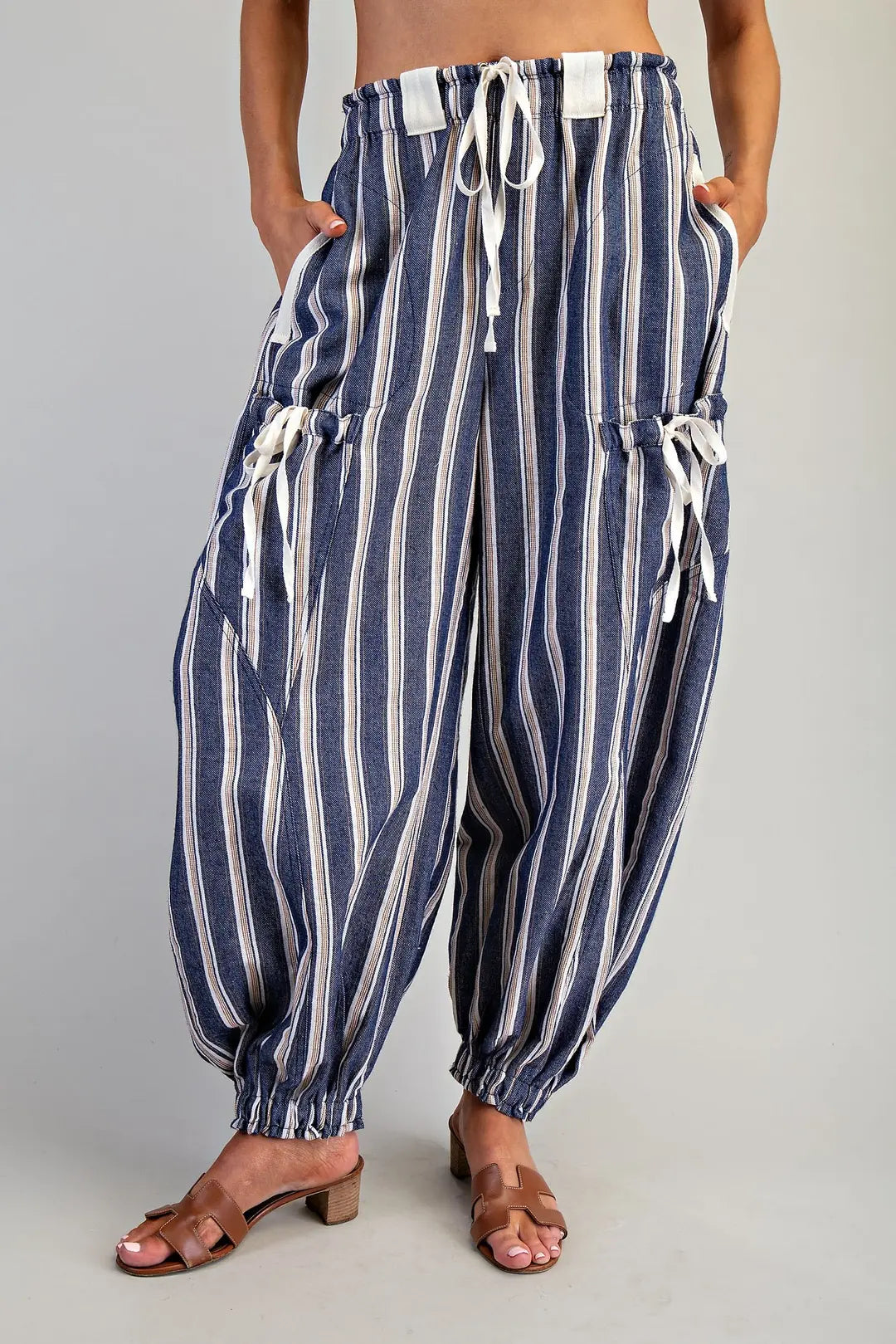 Navy Striped Pants PK14593