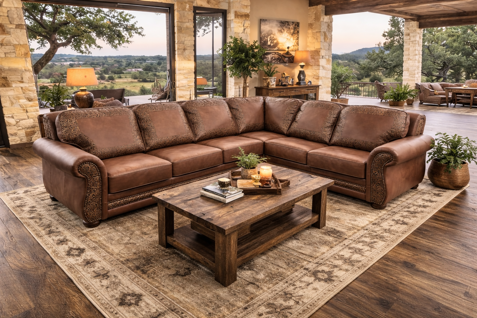 Custom Silverado Picture Window Sectional