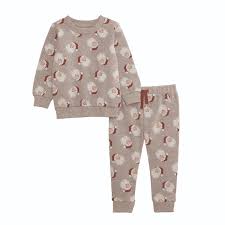 Gray Santa Jogger Set 11890053