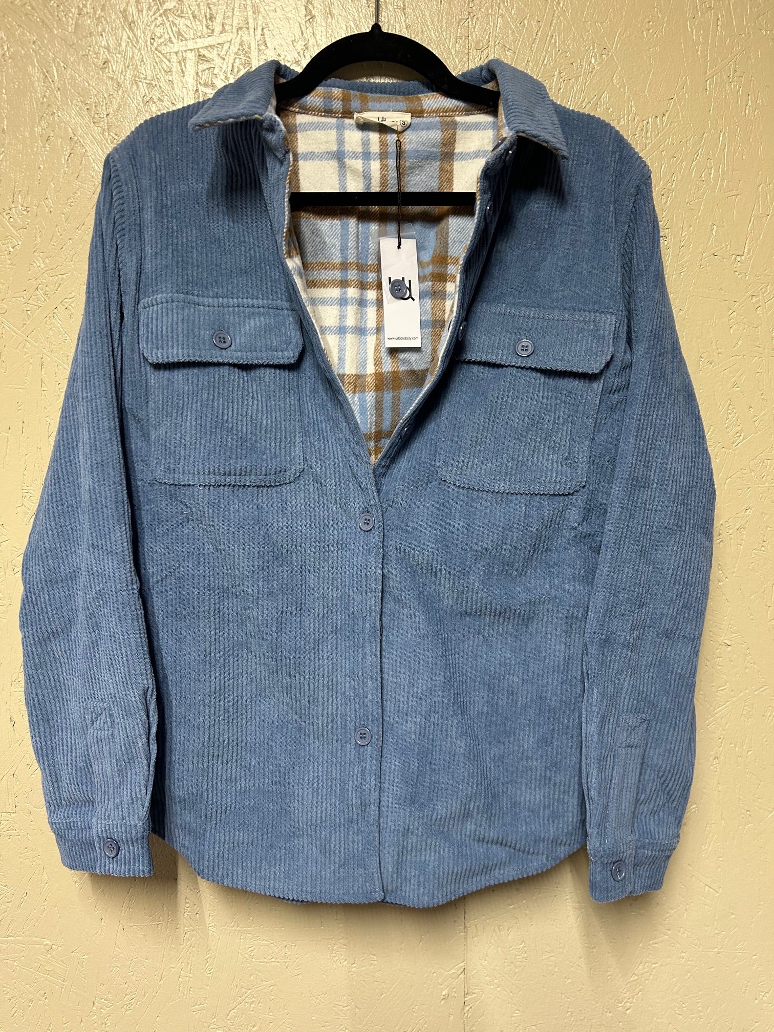 Blue Corduroy Shacket 5439-1