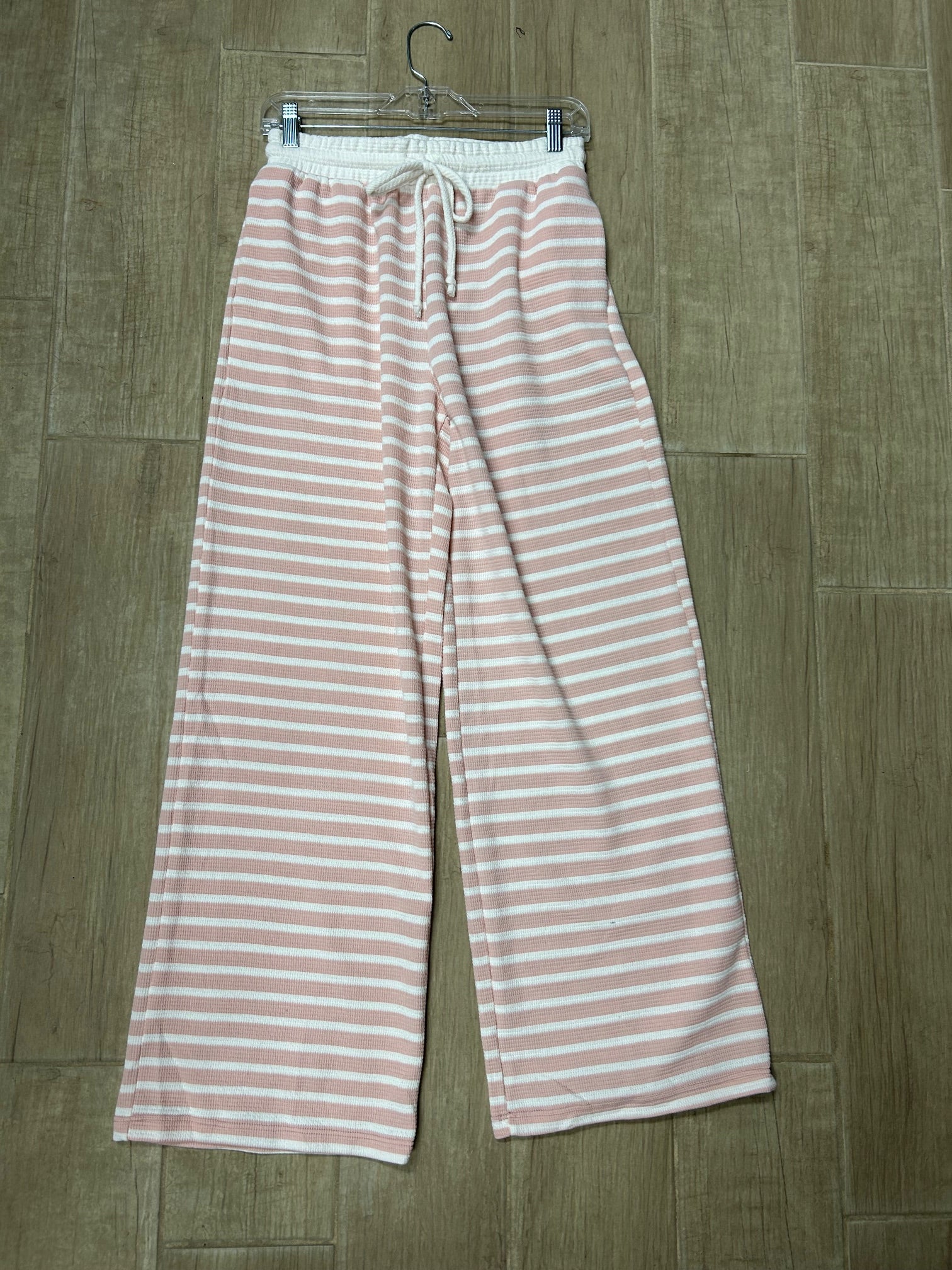 Dusty Rose Striped Pants P-41323