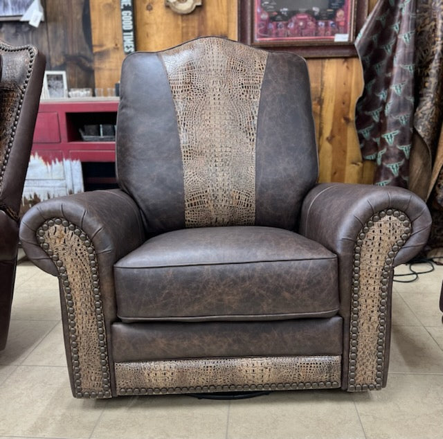 Gator Leather Accent Chair