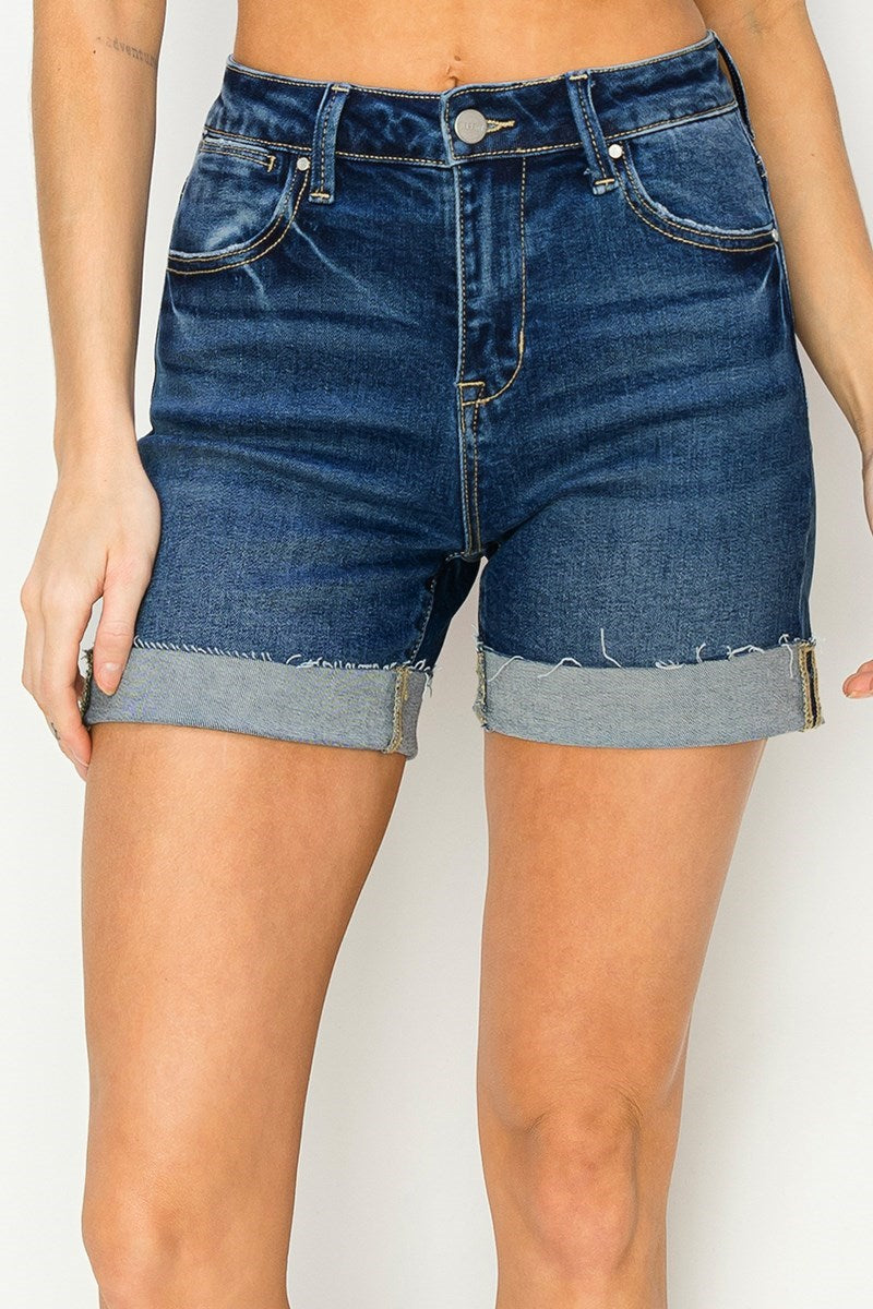 HIGH RISE CUFFED SHORTS RDS66155S