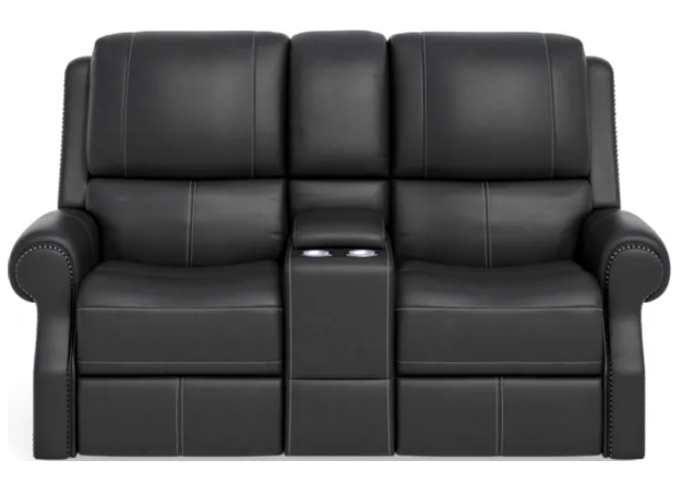 Flexsteel Rylan Power Sofa, Loveseat & Recliner Set with Power Headrests