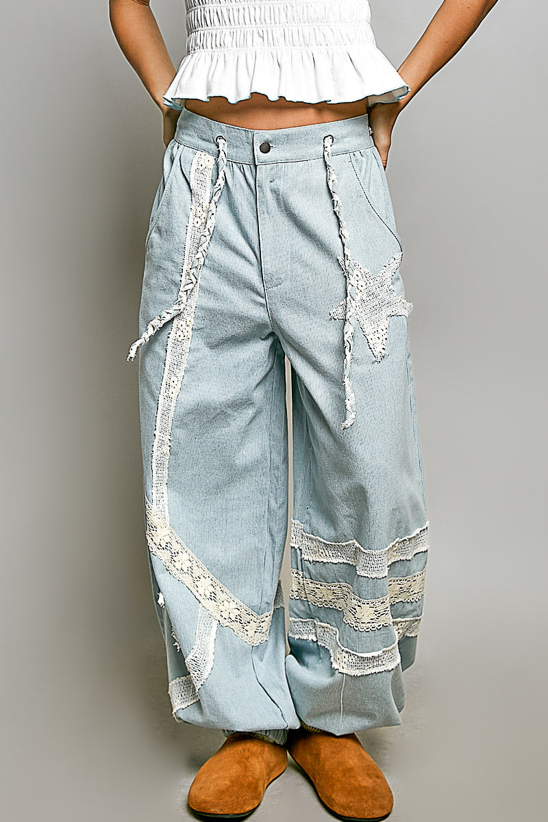 Vintage Denim Jogger Pants UWP139A