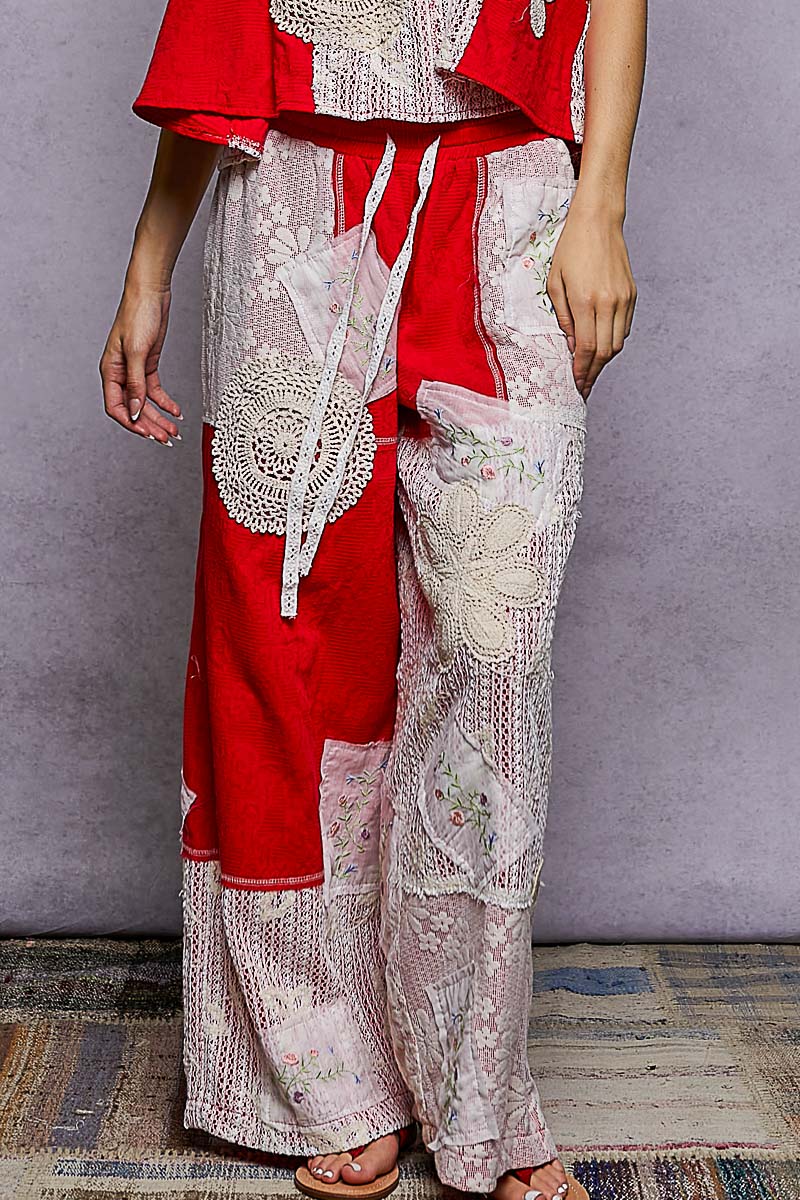 Ruby Woven Patch POL Pants YKP185