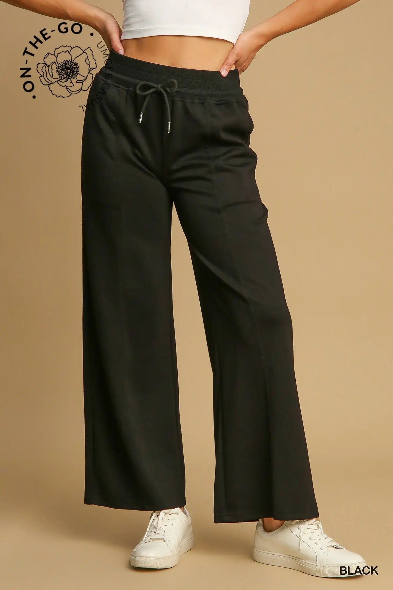 Blk Luxeknit Lounge Pants C4017