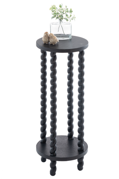 Small Black Twisted Leg Plant Stand CB195937