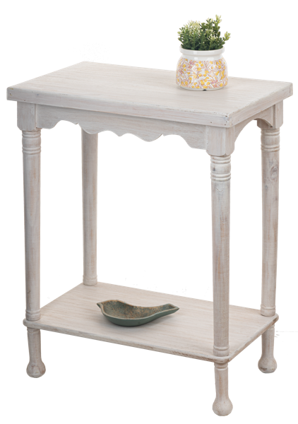 White Washed Side Table CB197313