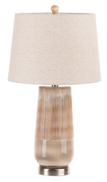 Natural Glazed Table Lamp