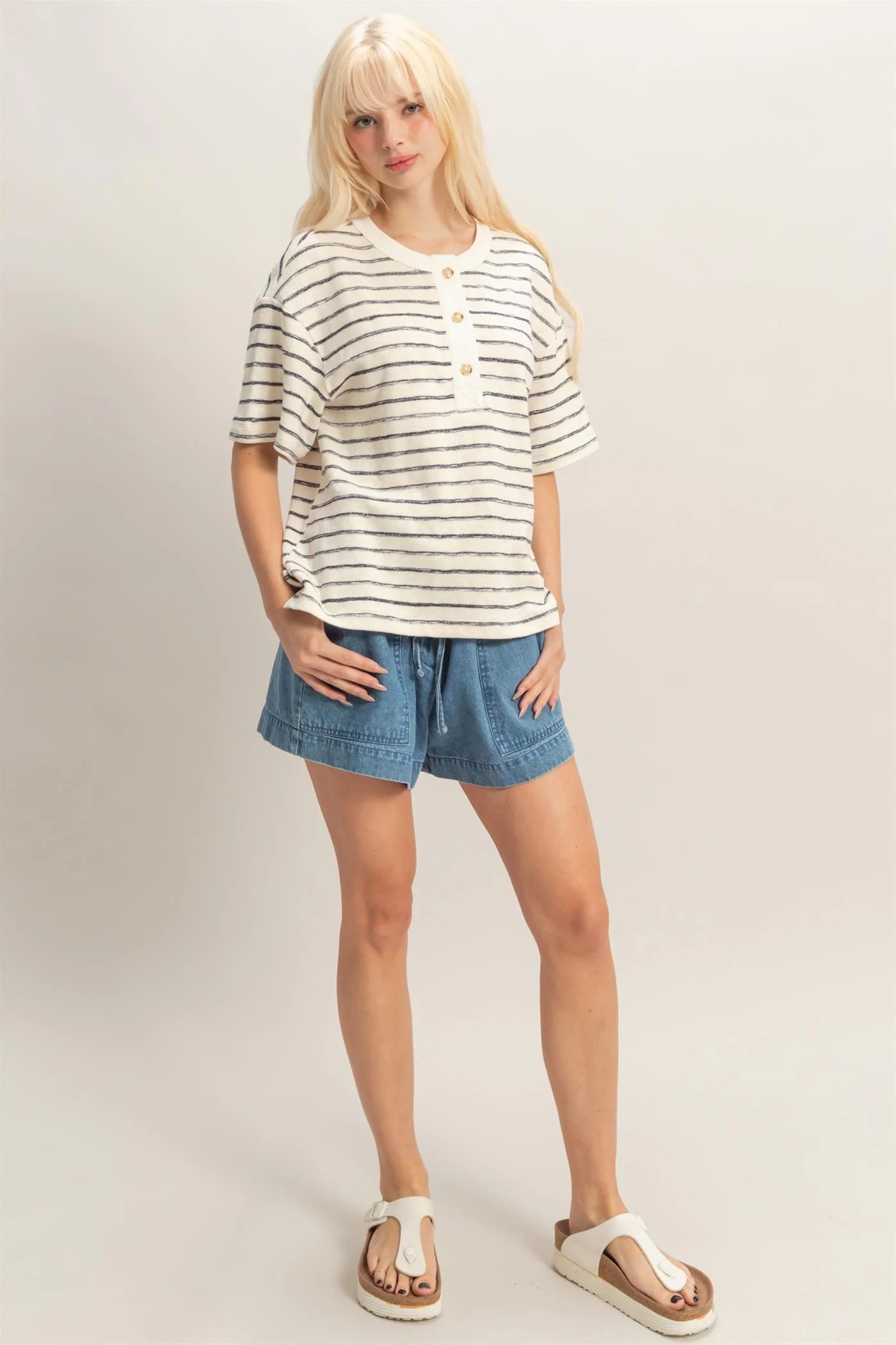 BLK Henley Top DZ26A653