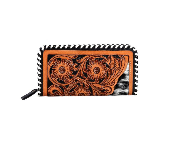 Myra Bag Pecos Plains Stitched Hand-tool Wallet