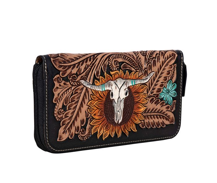 Myra Bag Spirit of the Herd Hand-Tooled Wallet