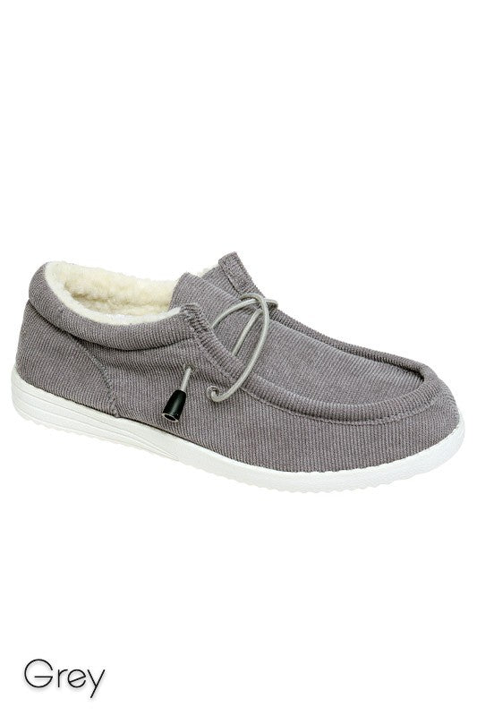 Miami Insulated Slip Ons In Grey