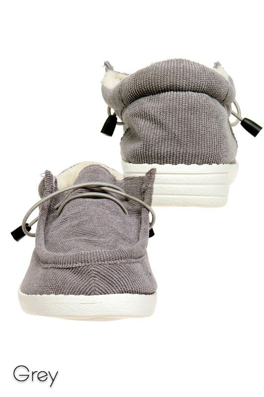 Miami Insulated Slip Ons In Grey