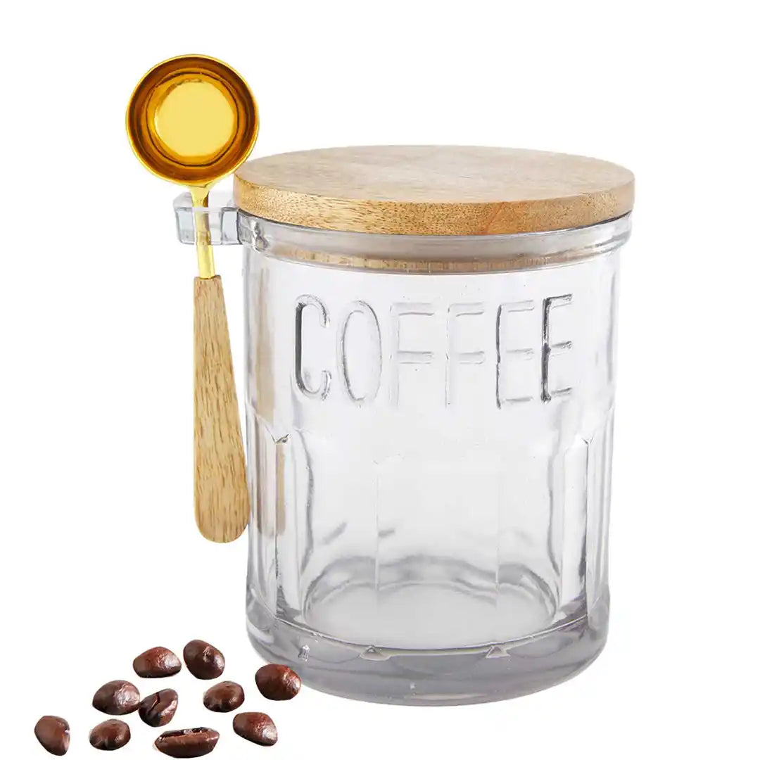Mud Pie Glass Coffee Canister