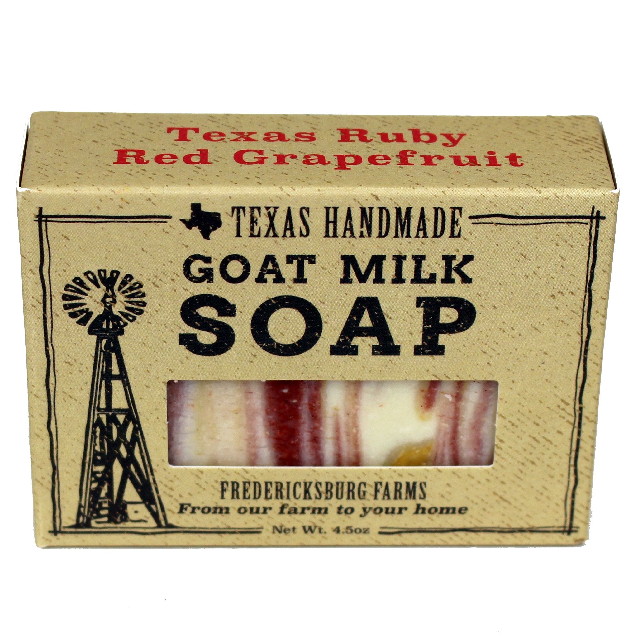 Fredricksburg Farms Goat Milk Soap - Texas Ruby Red Grapefruit