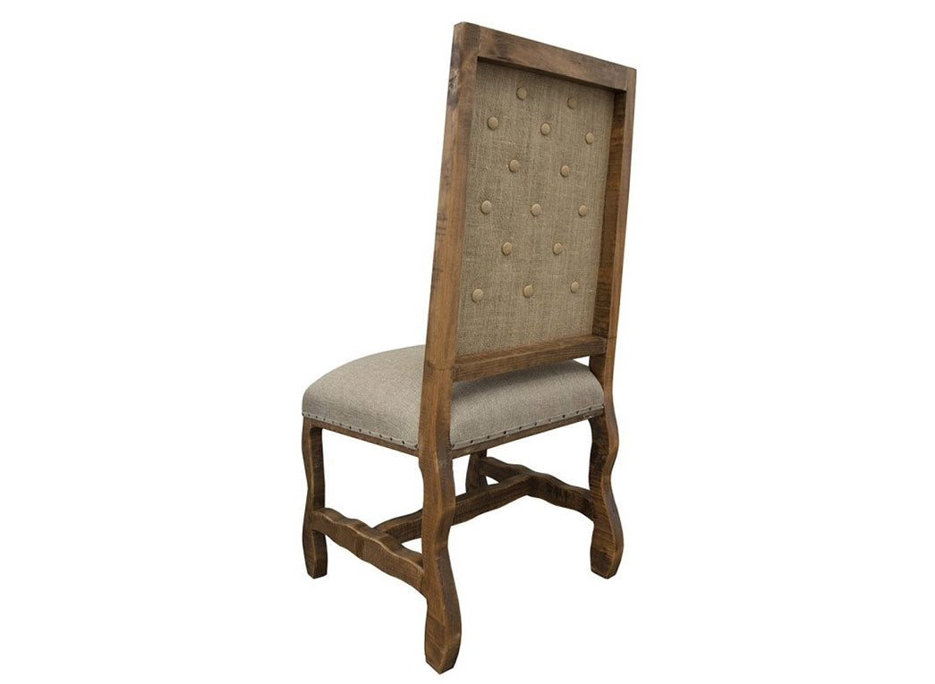 Chair With Tufted Backrest