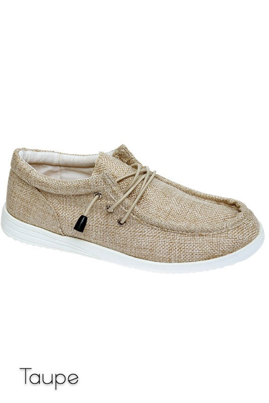 Outwoods Canvas Slip-On Shoe in Taupe