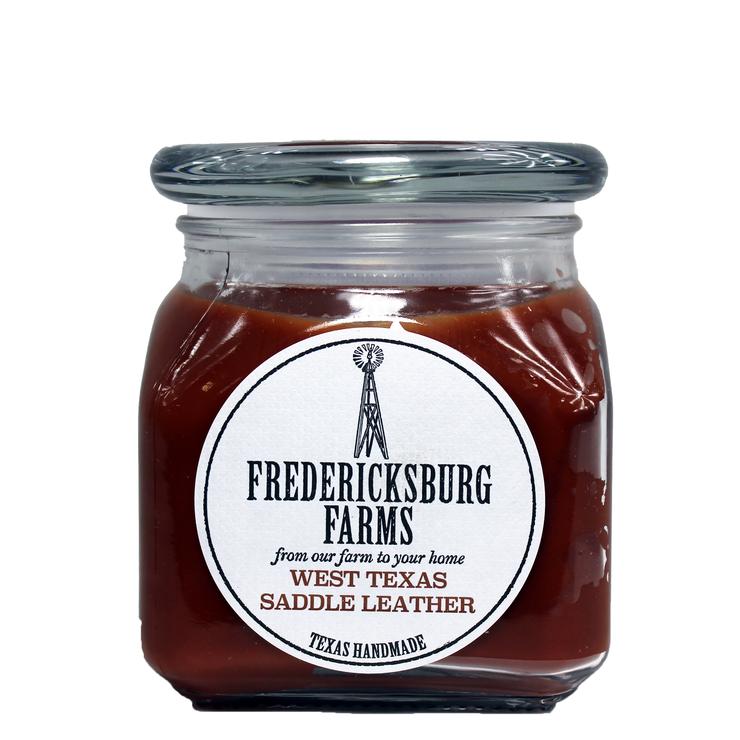 Fredericksburg Farms West Texas Saddle Leather 10 oz Candle