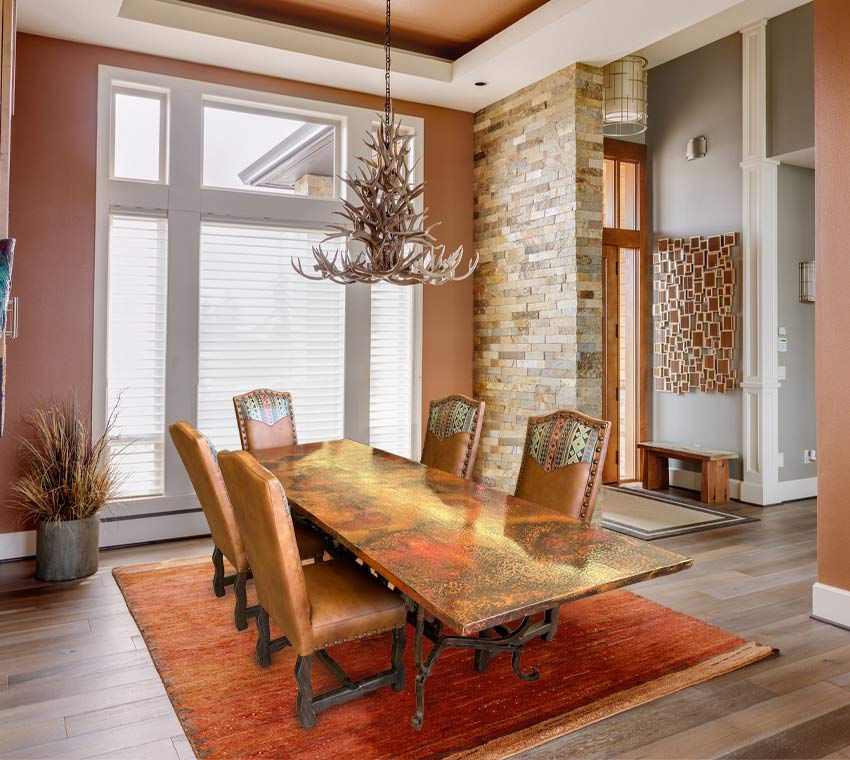 Copper Dining Room Table