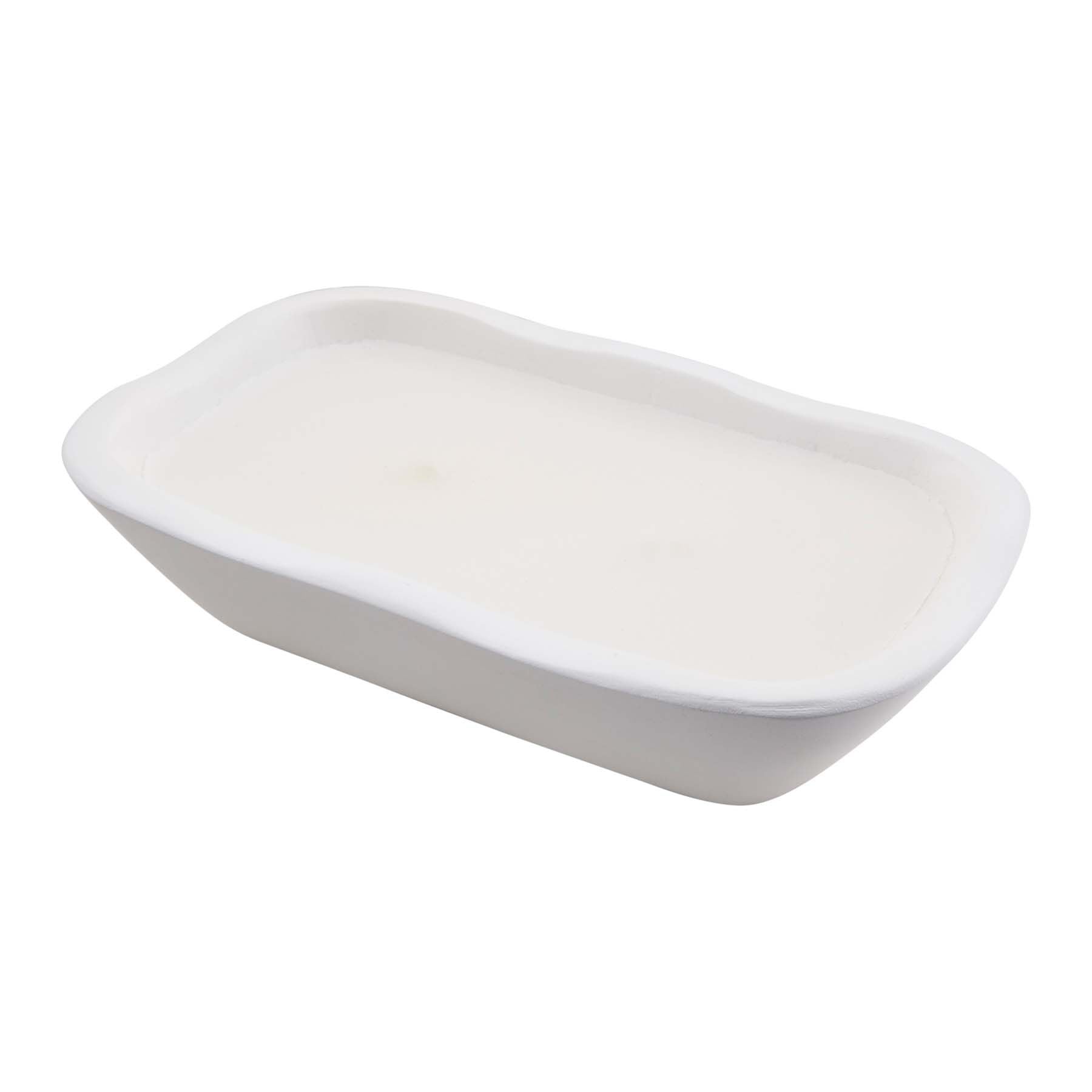 Mud Pie Large White Dough Bowl Candle