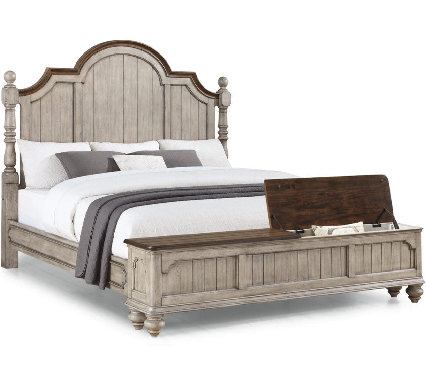 Plymouth Queen Poster Bed with Storage