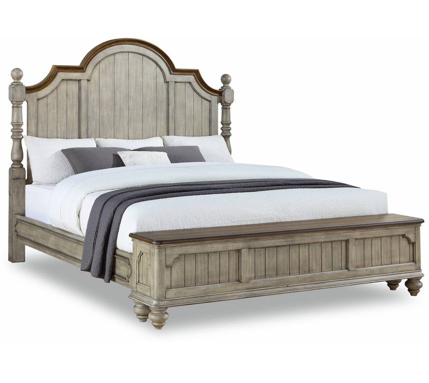 Plymouth King Bed With Footboard Storage