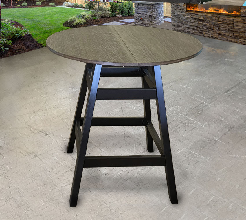 Bar Height Outdoor Table in Brown