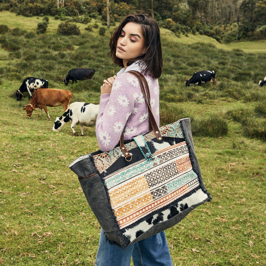 Myra Bag Earthy Tones Weekender Bag