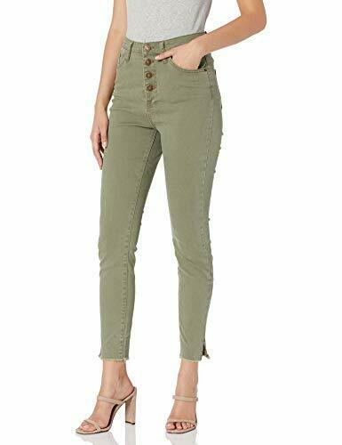 Mud Pie Wells Button Fly Jeans In Sage