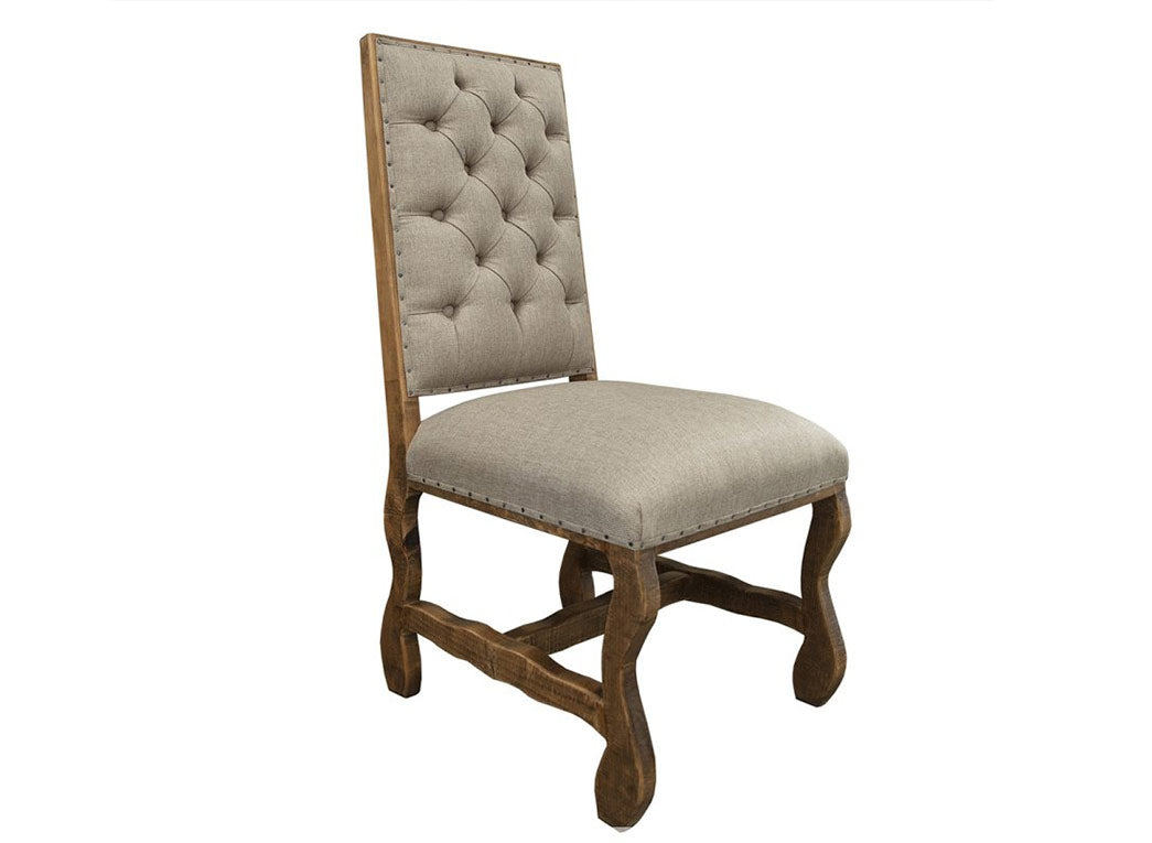 Chair With Tufted Backrest