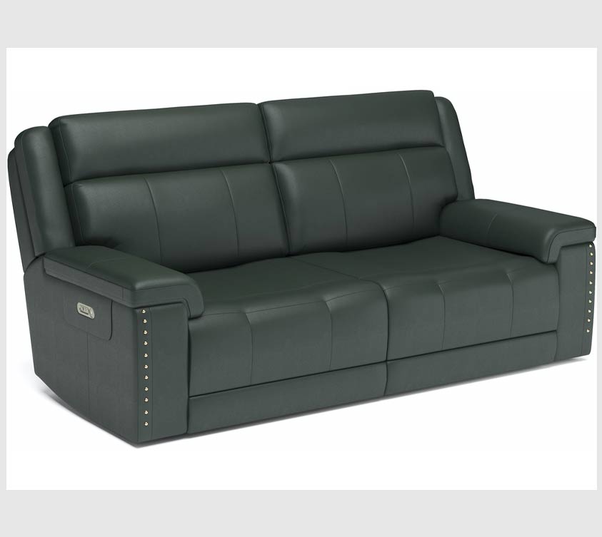 Flexsteel Yuma Power Recliner Sofa In Black